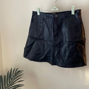 Lucca couture leather skirt